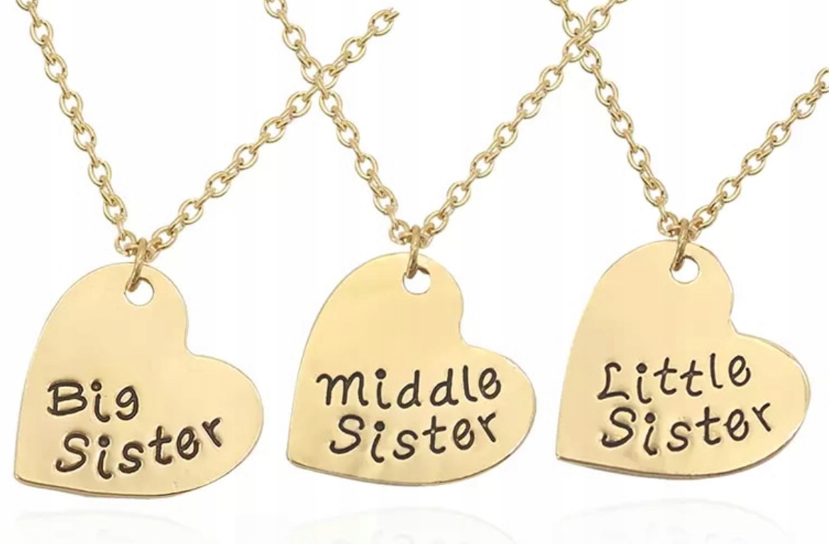 

Łańcuszki Dla Sióstr Siostry Zestaw Serce 3 Sztuki