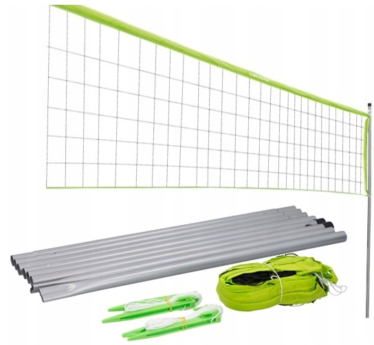 SIATKA DO SIATKÓWKI BADMINTONA TENISA ZESTAW 3W1 DUNLOP Wysokość siatki 0.6 m