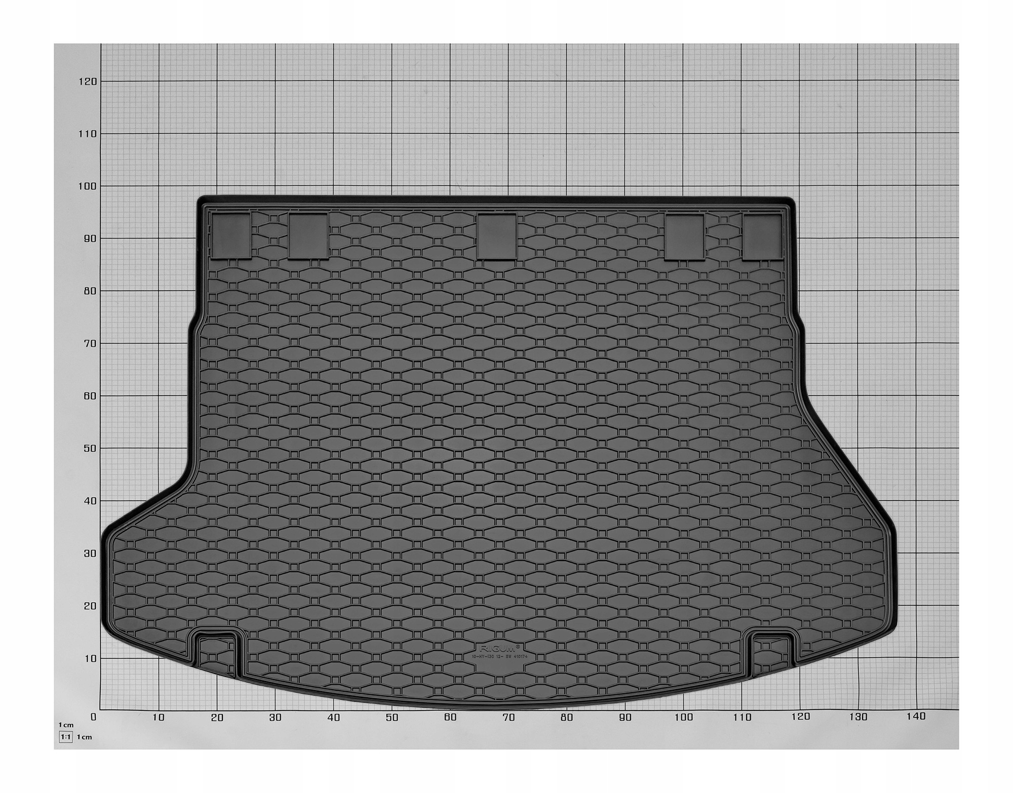 Zestaw dywaników do Hyundai i30 SW od 2012 do 2017 - dywaniki gumowe i mata Materiał guma
