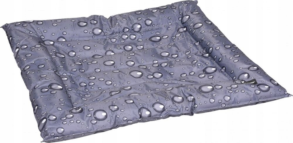 Levně Flamingo Chladící pelíšek pro psy šedý vzor kapky 66x76cm