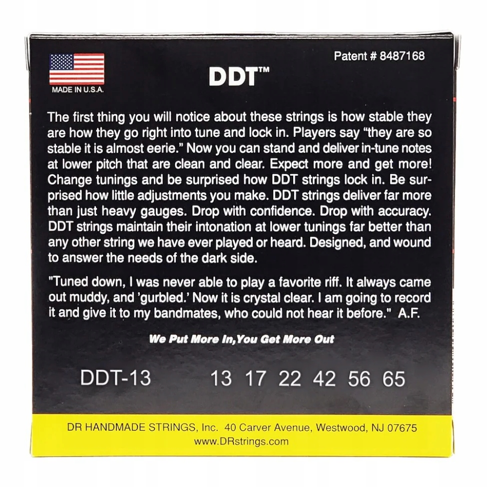 DR DDT 13-65 Drop Down Struny Do Gitary Elektrycznej + KOSTKA Kod producenta DDT-13