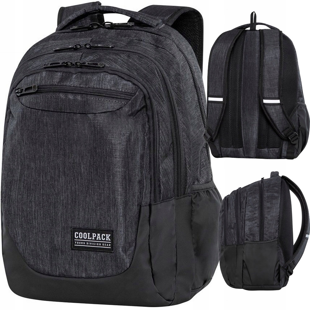 Plecak Szkolny młodzieżowy Soul Snow Black czarny Coolpack C10164