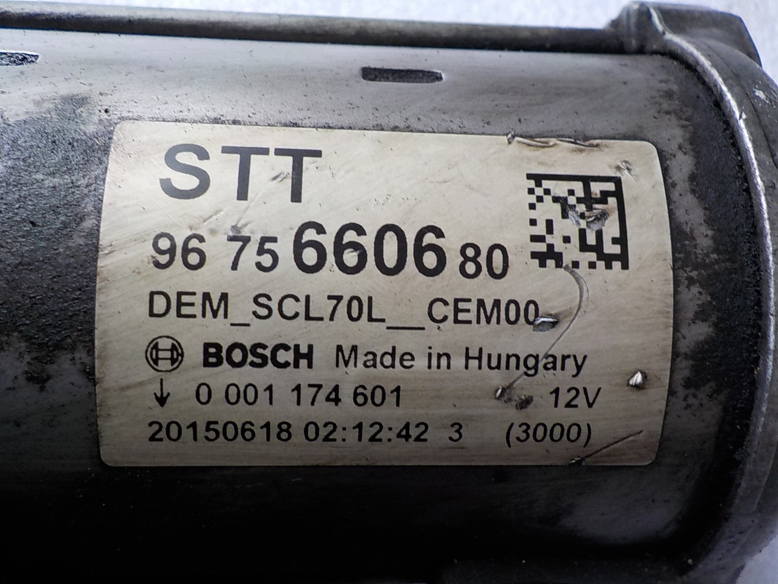 PEUGEOT 308 1.6 E-HDI ORG starter 9675660680
