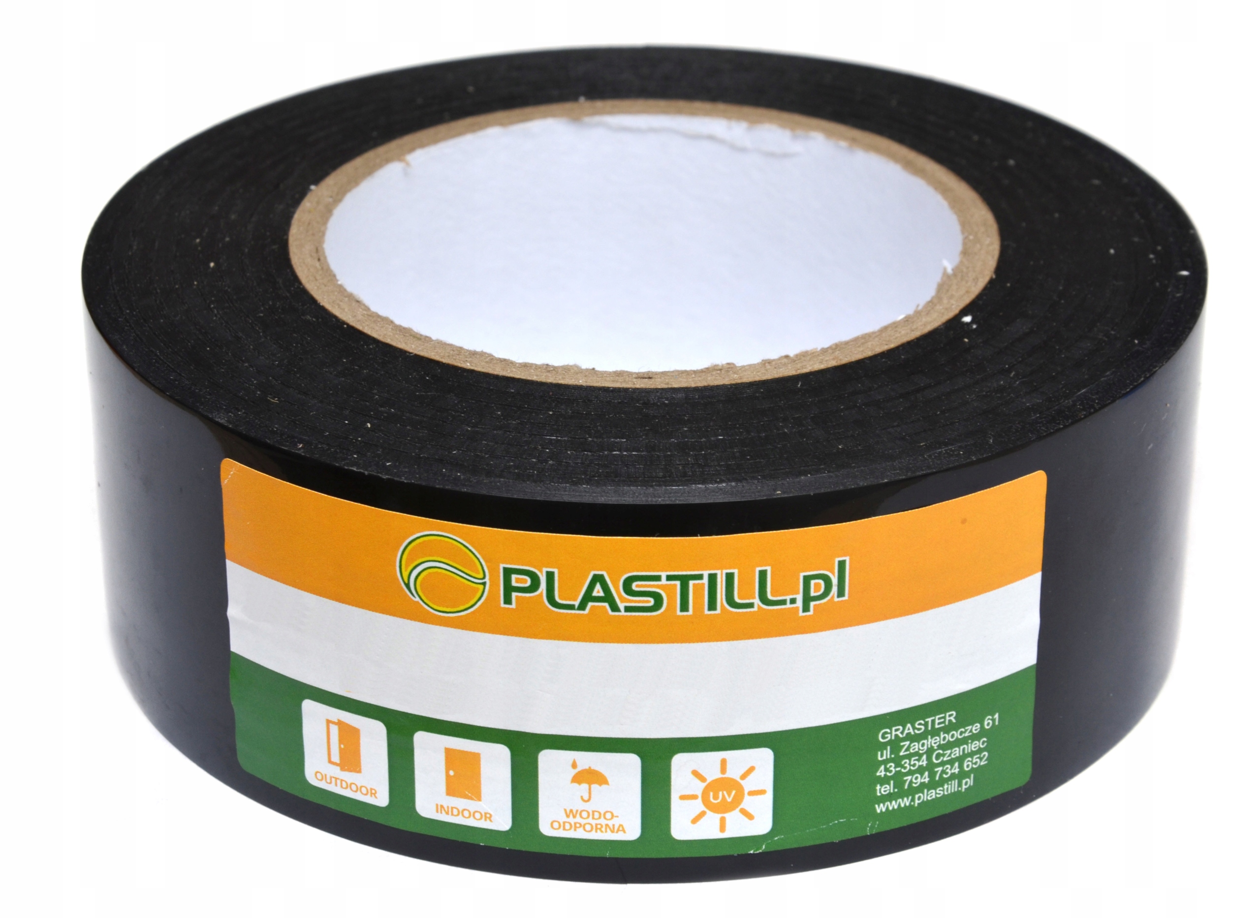 

Mocna Taśma budowlana Czarna do folii 48mmx50mb Uv