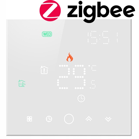 

Termostat ZigBee 16A Biały Seria Ps Tuya