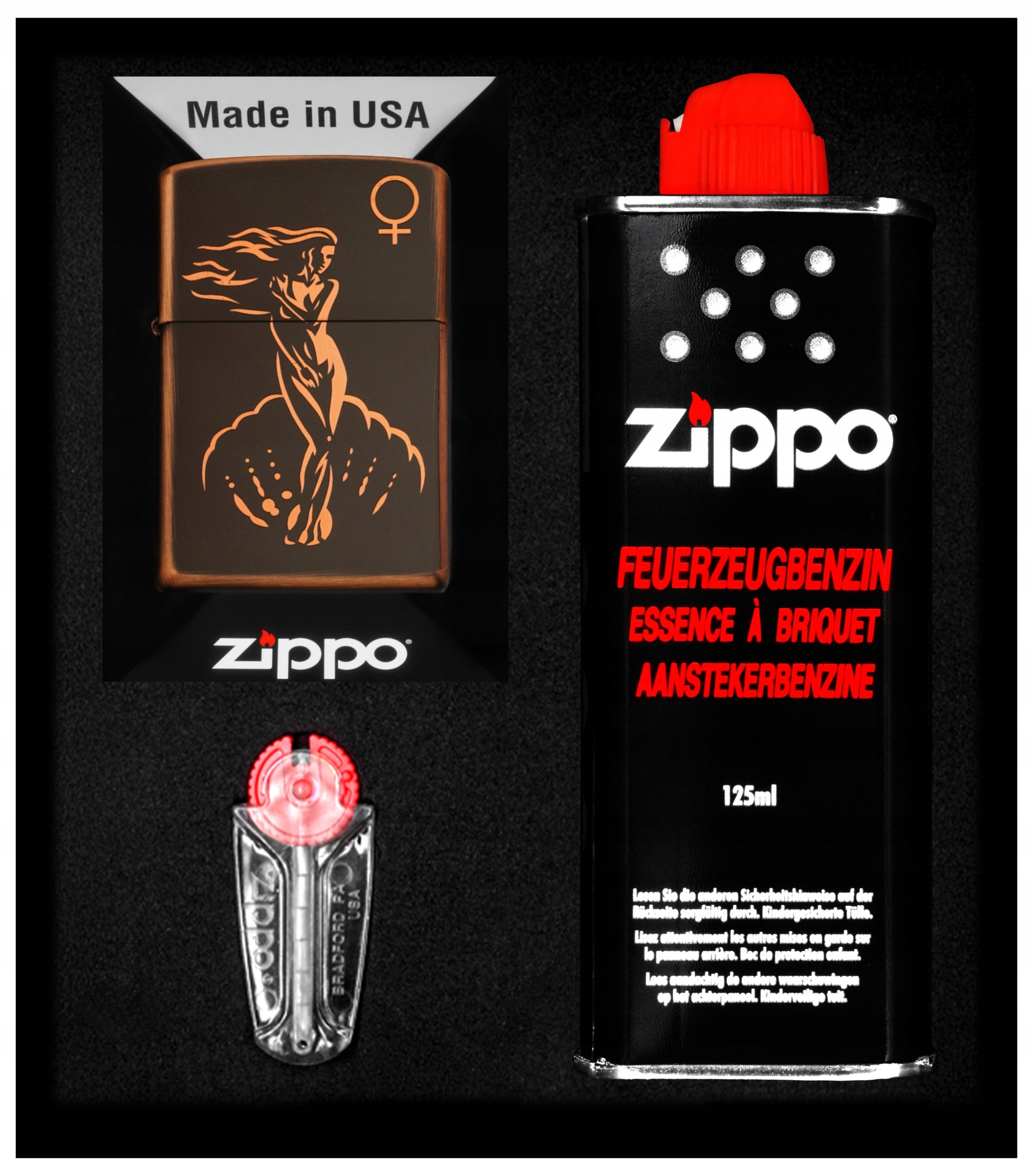 Sada Zippo Zapalovač Goddess Venus Dárkový No1