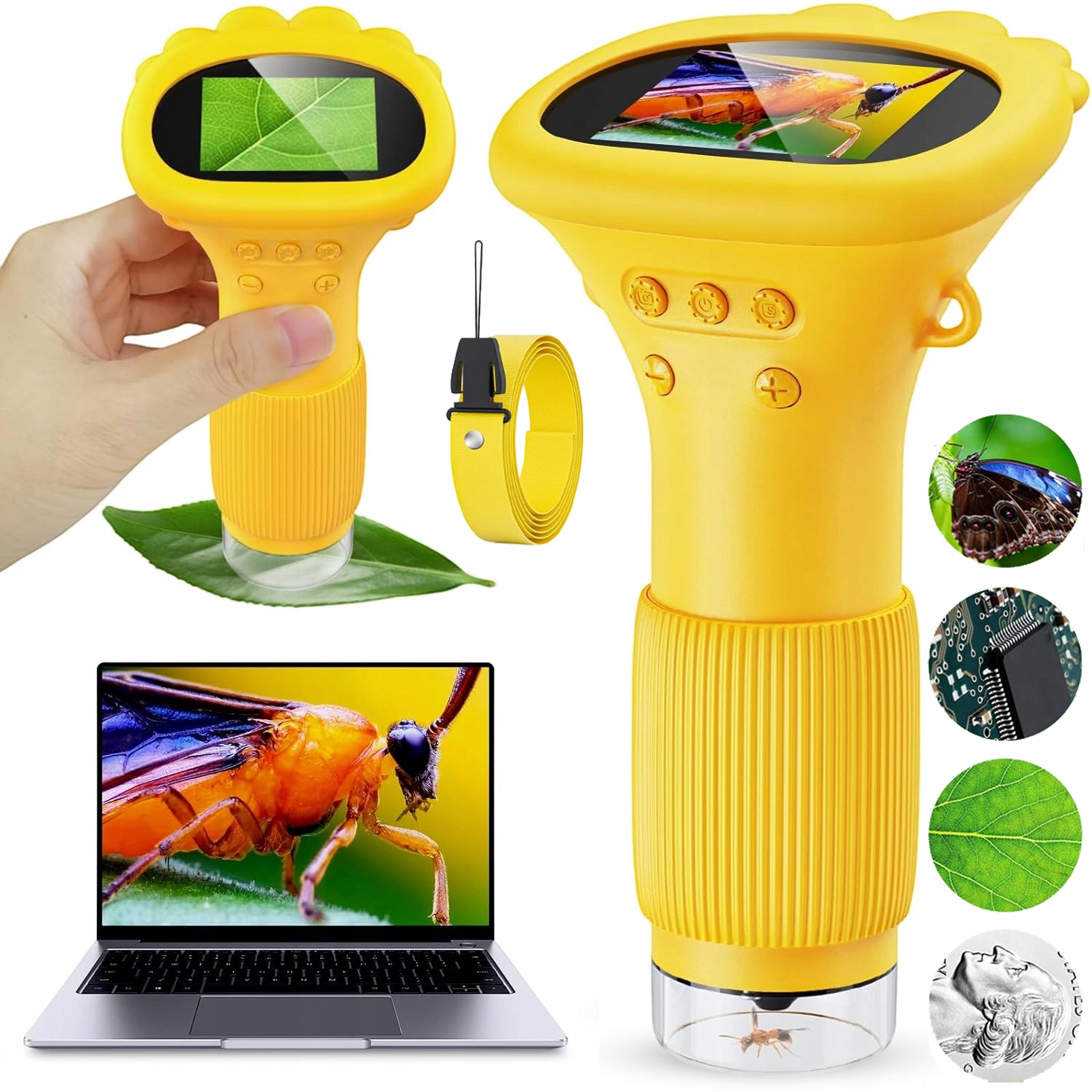 Přenosný Miniaturní Mikroskop 1000X Digitální Nabíjecí Mikroskop Pro Děti