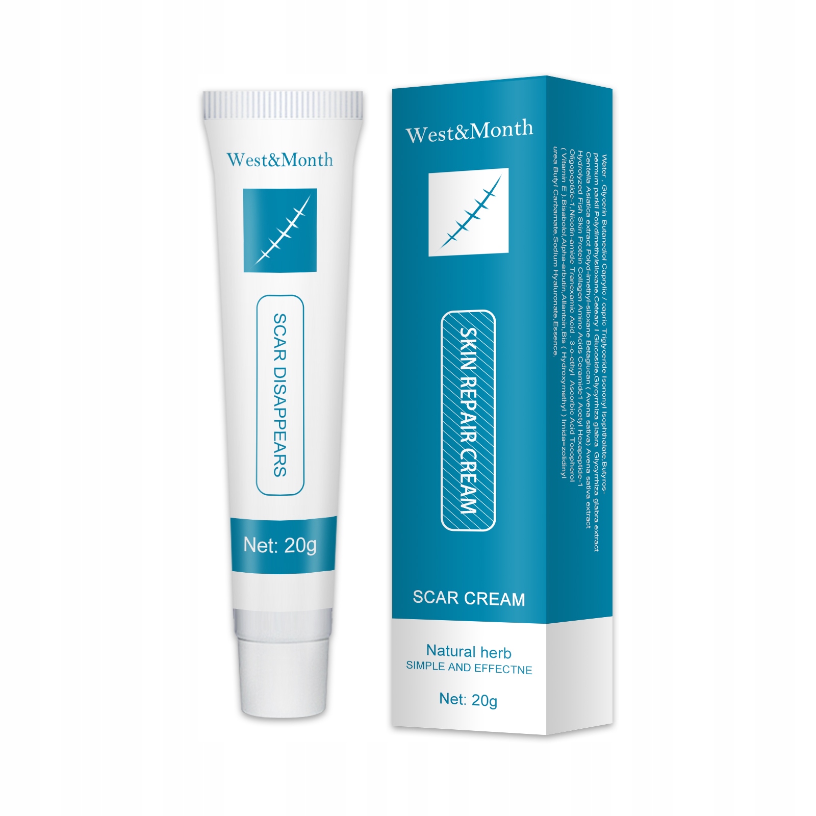 Krem do usuwania blizn na rany po operacjach i oparzeniach