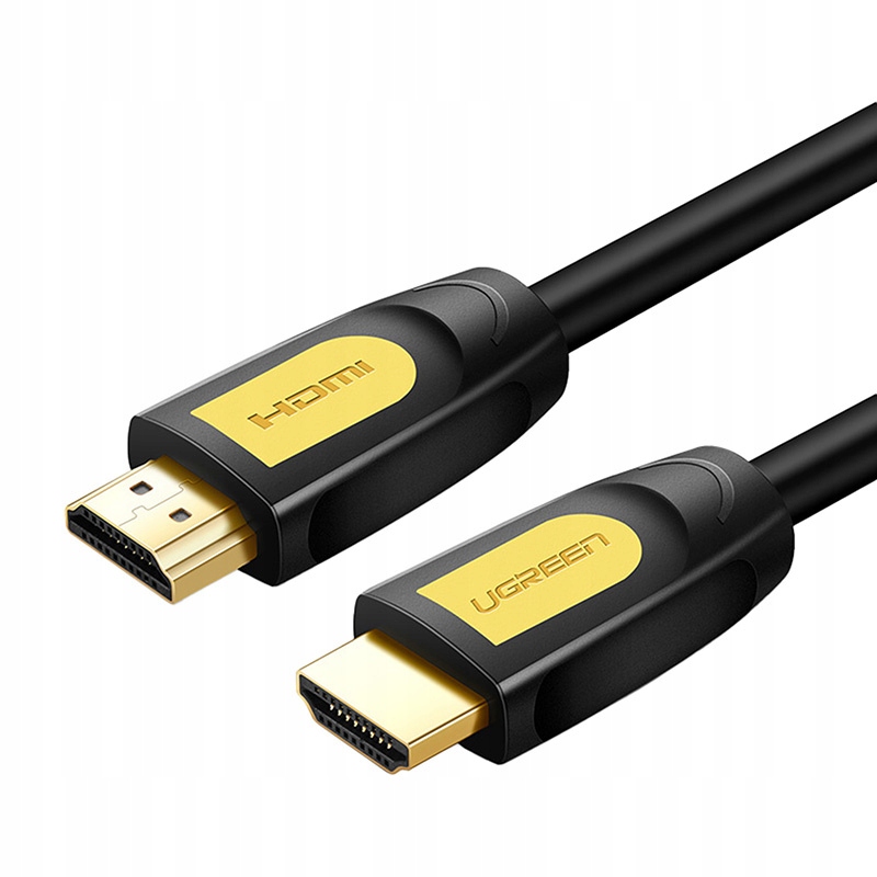 Kabel Hdmi 1. 4 Ugreen HD101, FullHD 60Hz, 10m (czarno- żółty) Ugreen