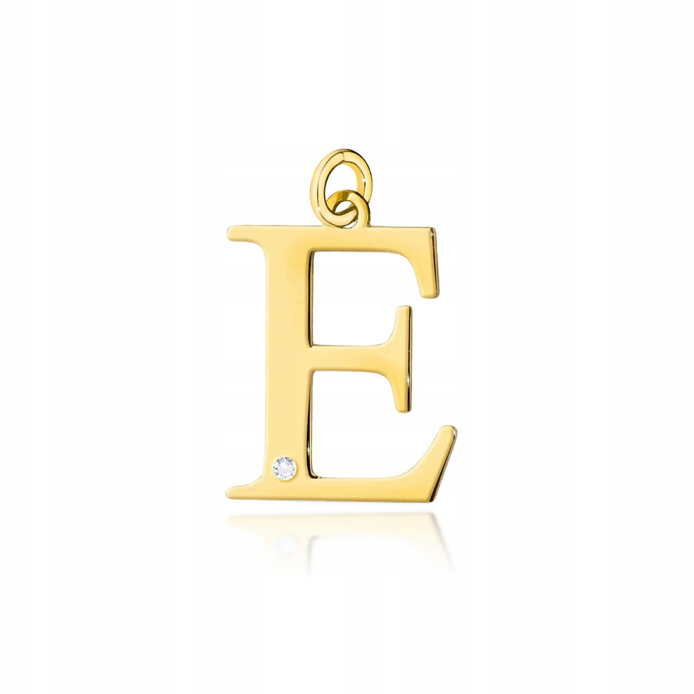 

Złota Zawieszka Litera E 585 Brylant 0,005 ct