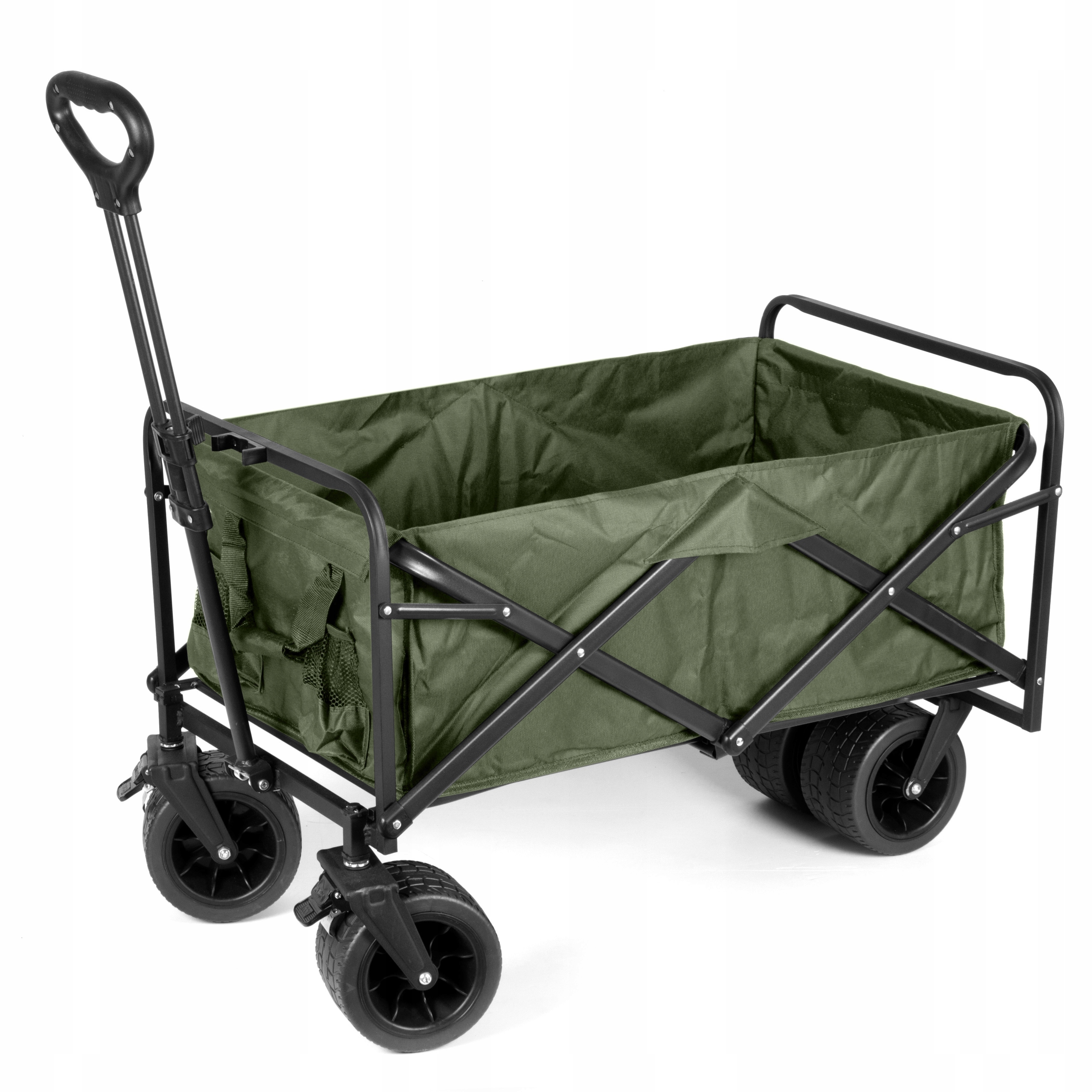 Wózek Na Zakupy Turystyczny Transportowy Ogrodowy Składany Plażowy Mocny