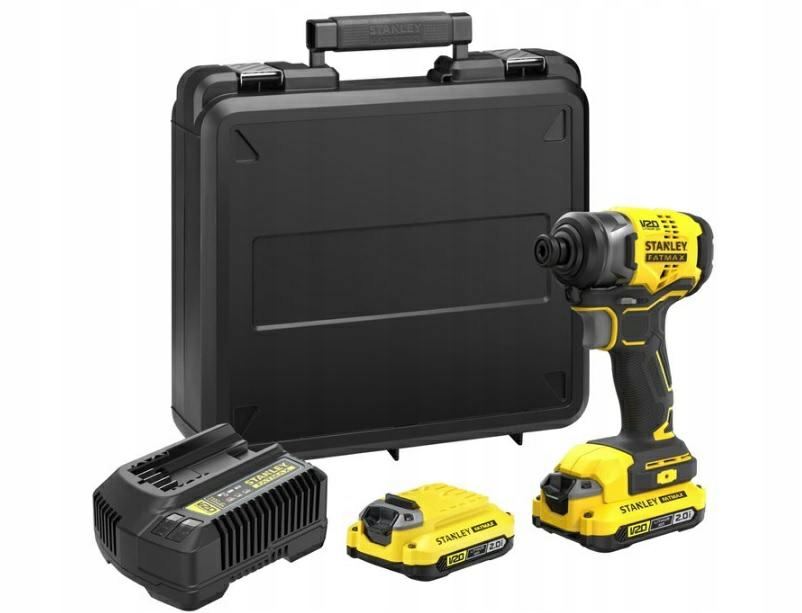 Stanley Uderová Šroubovák 18V V20 170Nm 2x2Ah+KUFER SFMCF810D2K