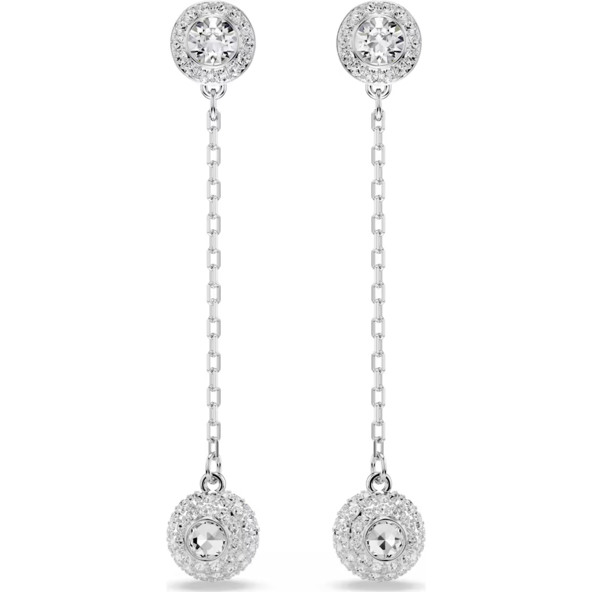 Swarovski Luxusní visací náušnice 2v1 Una Angelic 5732273