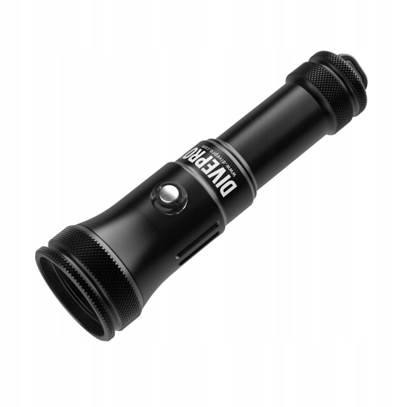 Latarka Divepro S18 1800 Lumenów czarna z baterią i ładowarką