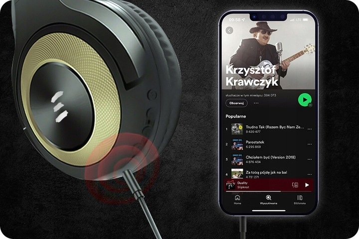 REGULOWANE SPORTOWE SŁUCHAWKI NAUSZNE AUDIO Wersja Bluetooth Bluetooth 5.0