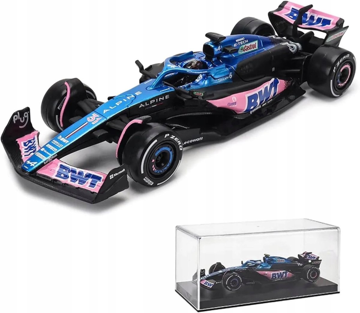 F1 Bwt Alpine A523 #31 Přilba E.Ocon BBurago 1:43