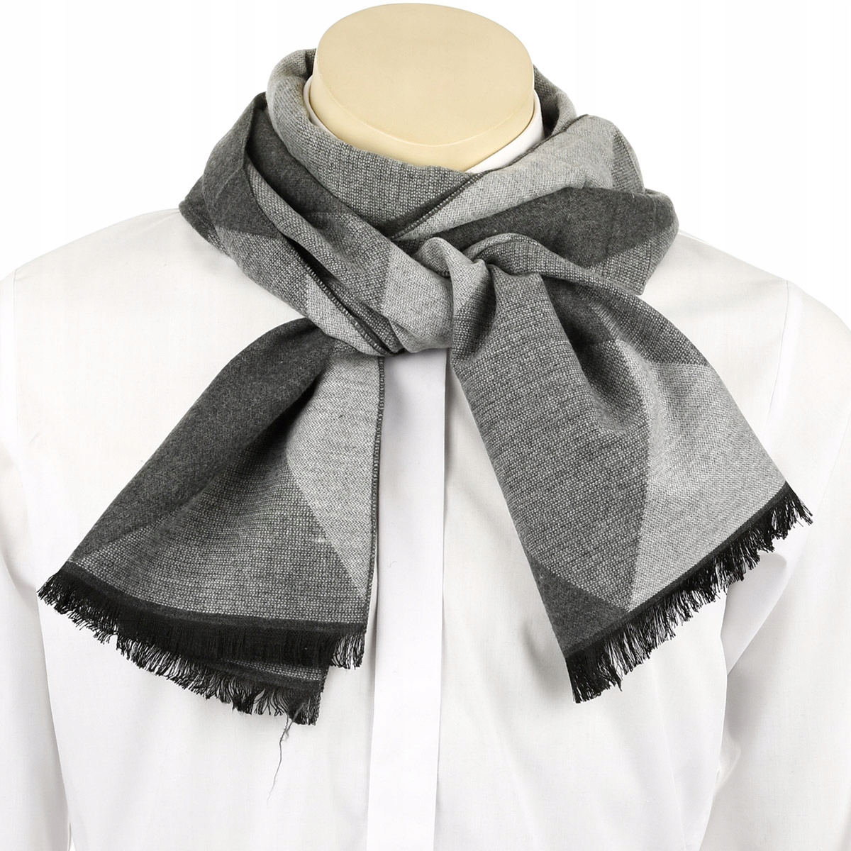 

Szalik męski ciepły miękki szal gładki elegancki