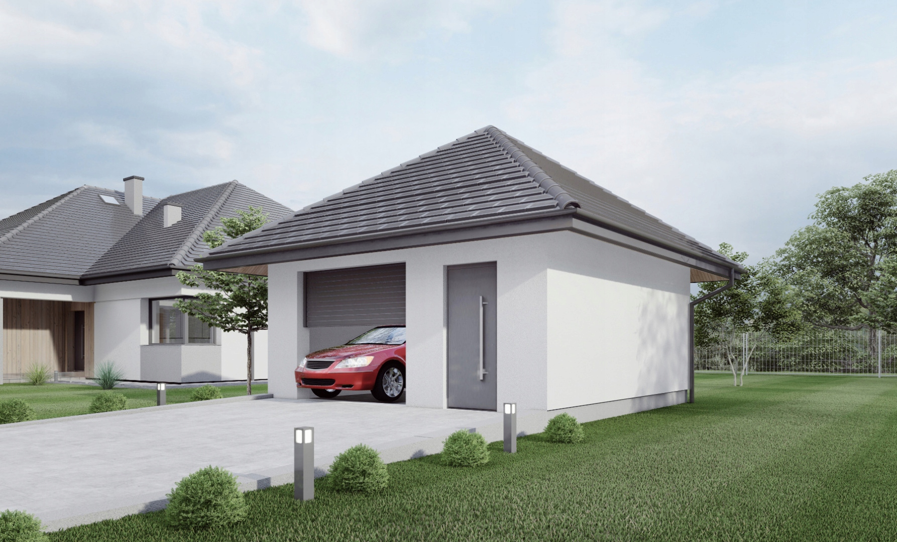PROJEKT GARAŻU JEDNOSTANOWISKOWEGO G14