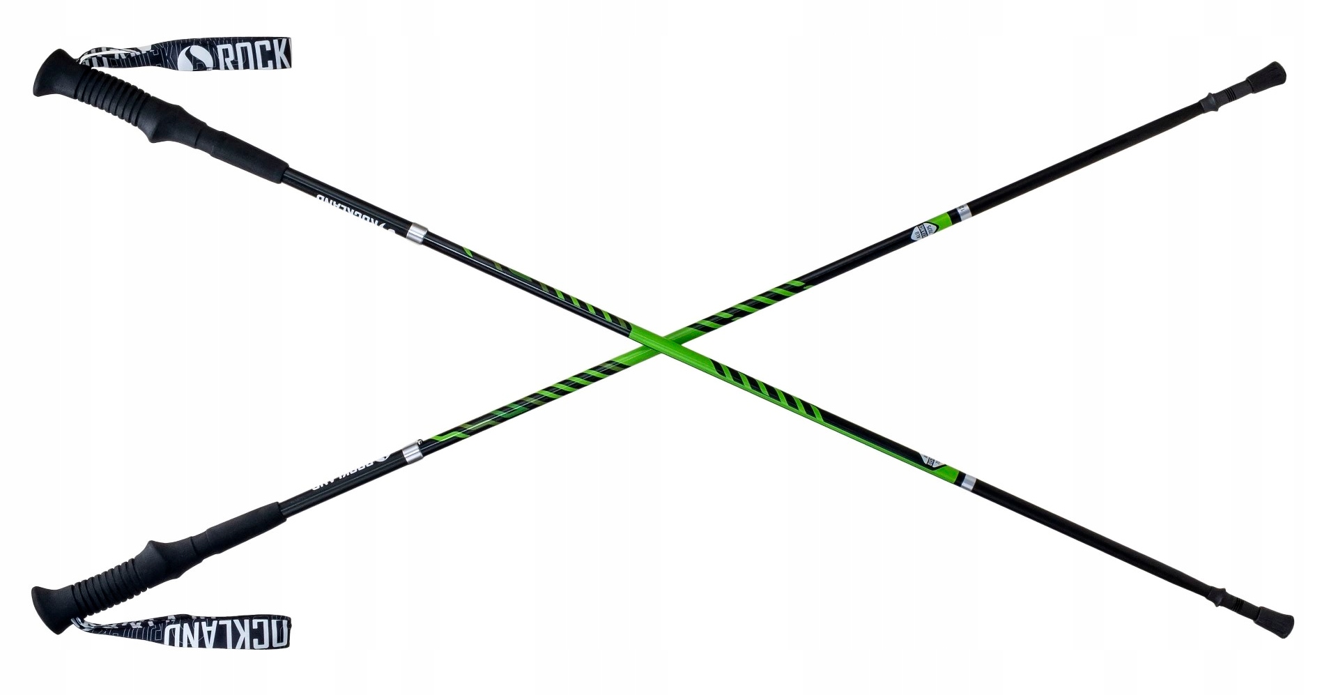 SKŁADANE KIJE BIEGOWE ALUMINIUM 7075 3 CZĘŚCIOWE ROCKLAND DISTANCE 120CM Grot widiowe