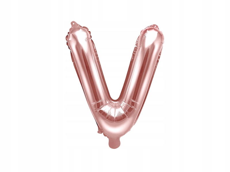 

Balon foliowy Litera V 35cm, różowe złoto