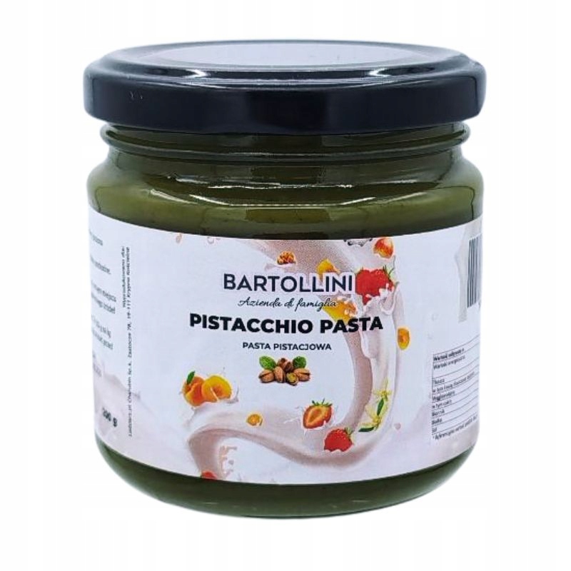 Pistáciová pasta 100% na zmrzlinu, dezerty a krémy 200 g Bartollini
