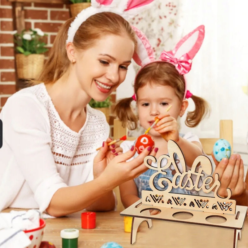 DEKORACJE ŚWIĄTECZNE WIELKANOC STOJAK NA JAJKA DIY NAPIS EASTER Marka inna