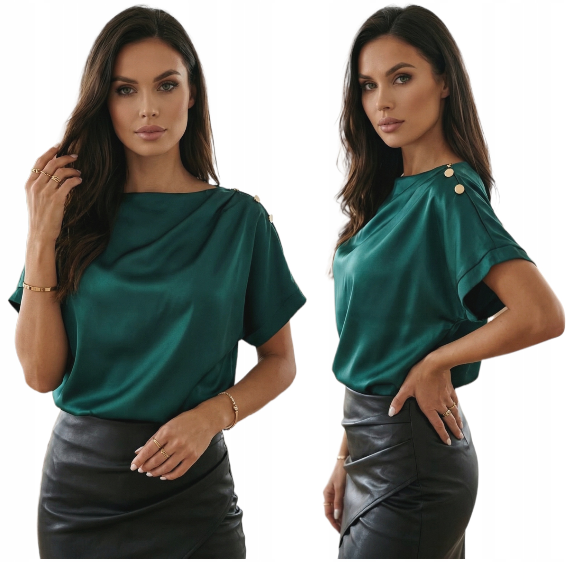 Efektowna Satynowa Bluzka Alivia! WZ.3 M