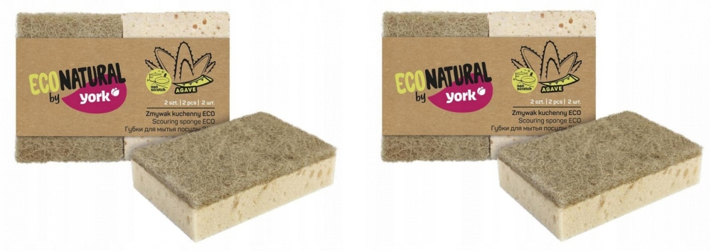 

York Eco Natural Zmywak do Naczyń Ekologiczny 4szt