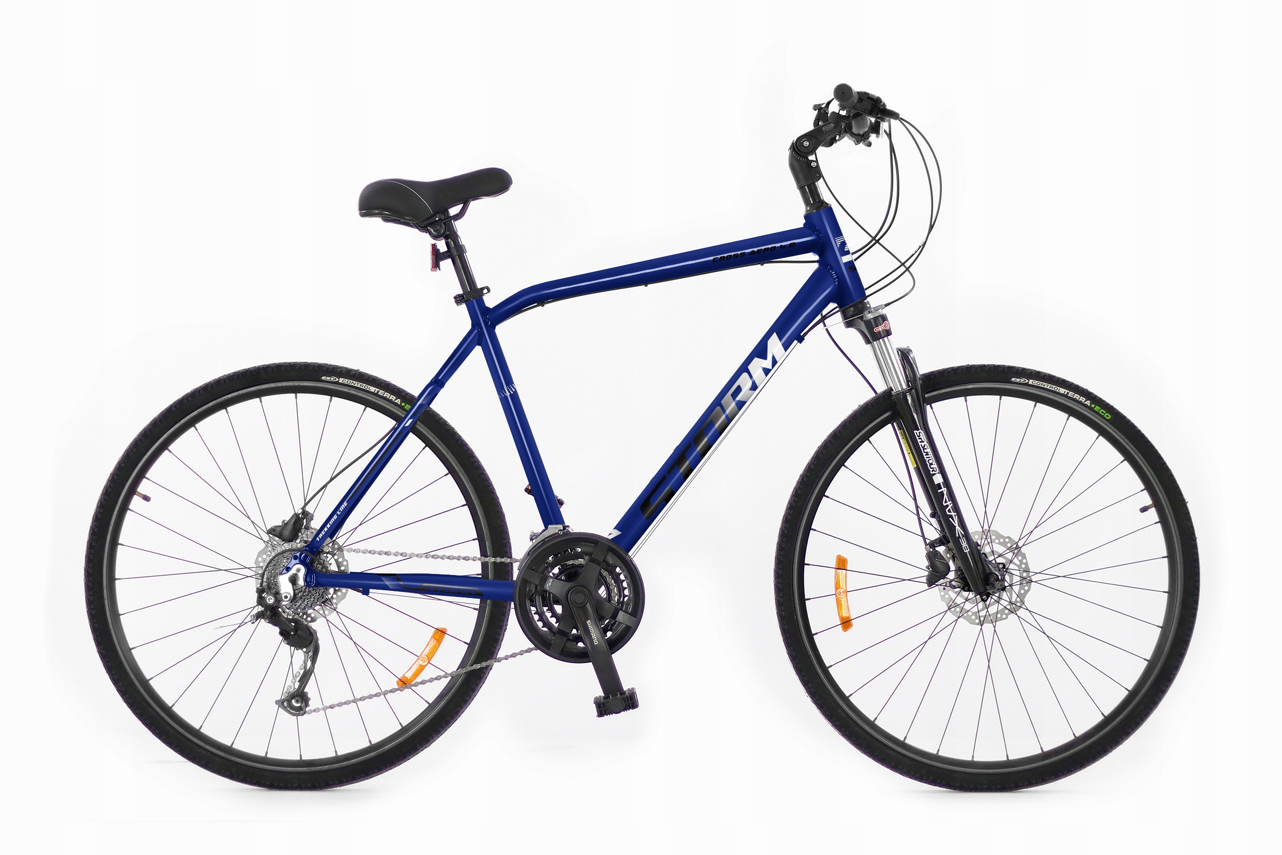 Rower Crossowy Storm Cross Aero 4.0 Rama 19" Koła 28" Tarcze Shimano Acera