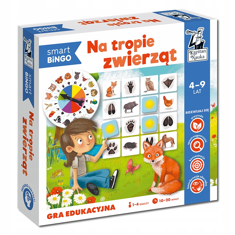 

Kapitan Nauka. Na tropie zwierząt. Smart bingo
