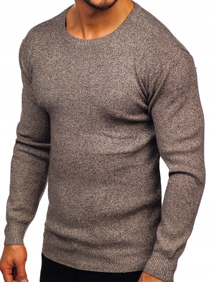 

Sweter Męski Klasyczny Brązowy 8529 Denley_l