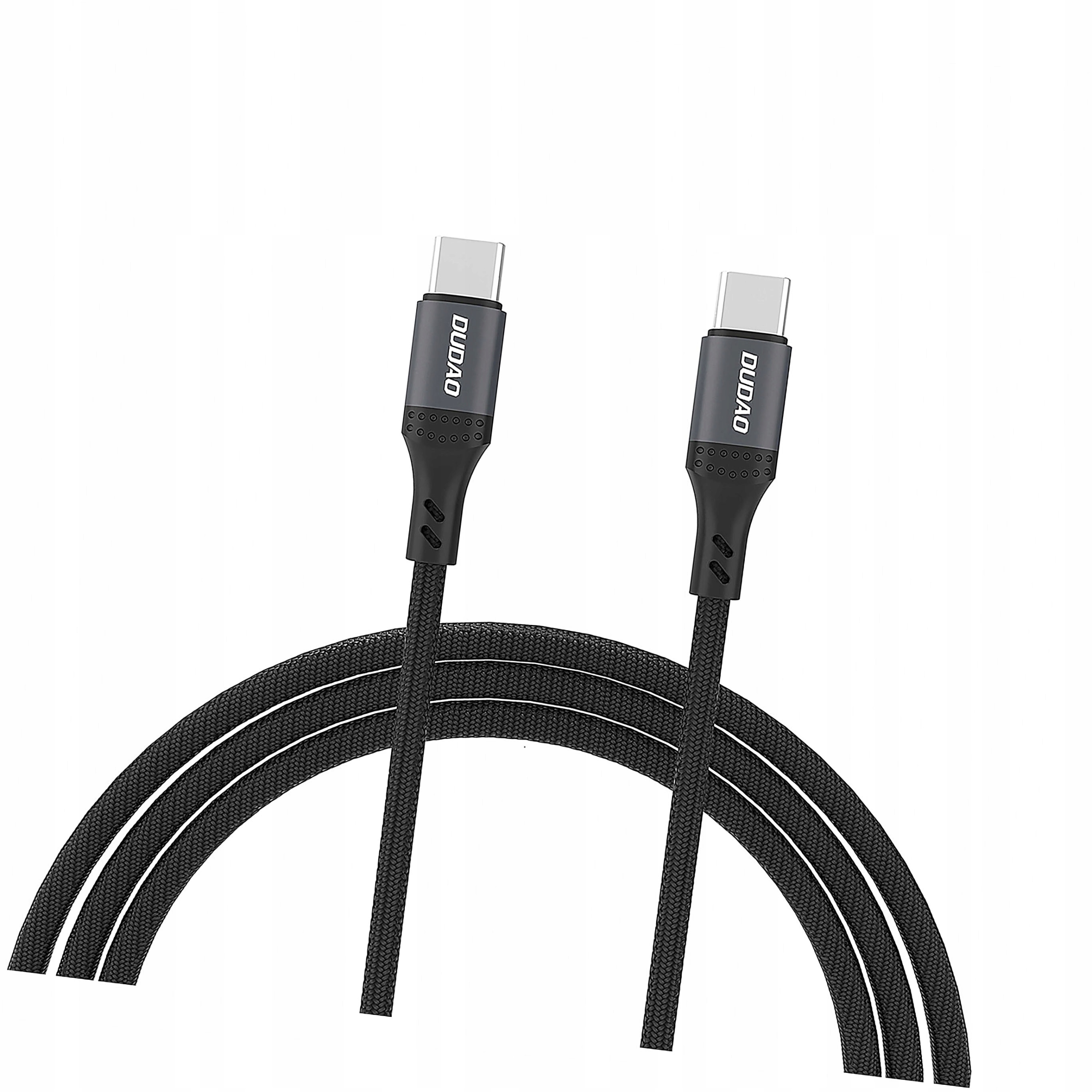 Kabel Dudao L3CC Usb-c Usb-c 60W 2m w oplocie czarny