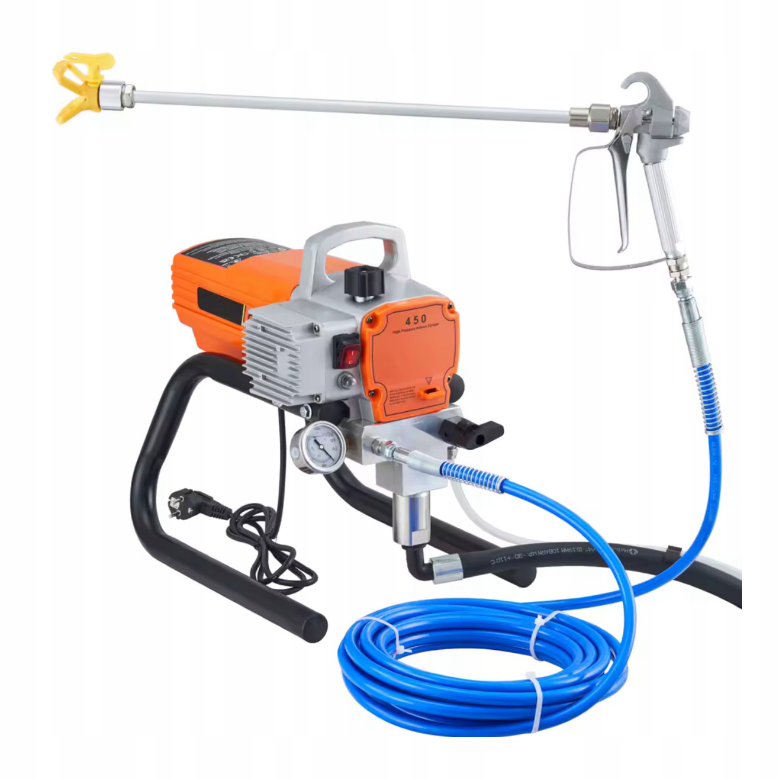 Malířský agregát 1800W Malířská pistole 200Bar Hydrodynamická 9M Hadice