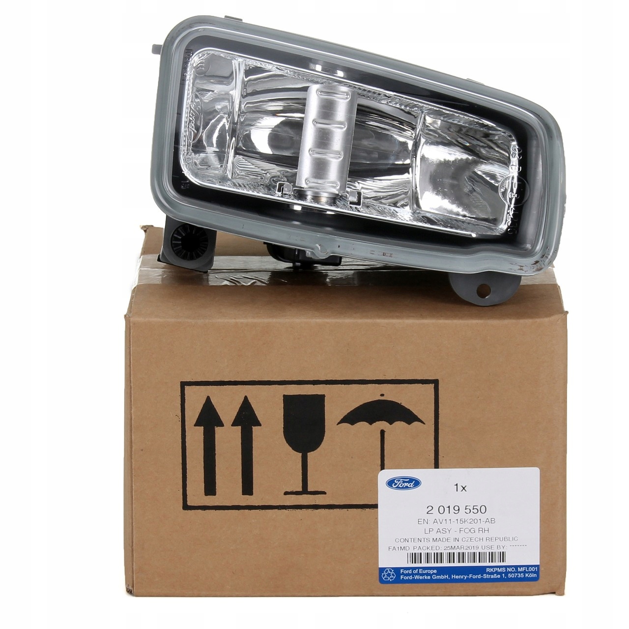 FORD OE 2019550 LAMPA PRZECIWMGIELNA RH PRZÓD BMAX Producent części Ford OE