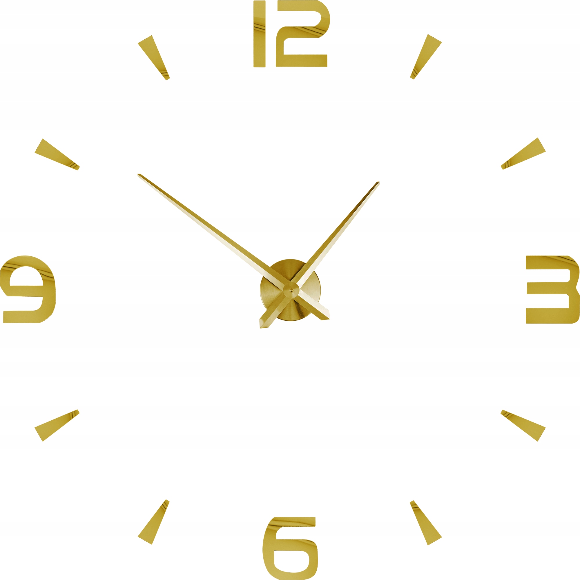 ZEGAR ŚCIENNY NOWOCZESNY NAKLEJANY 3D 70-130CM