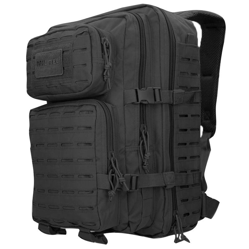 Batoh Mil-Tec Assault 36 L Černý systém Laser Cut Molle