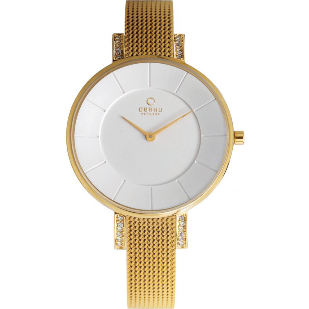 Dámské hodinky Obaku Denmark V158LEGIMG zlaté