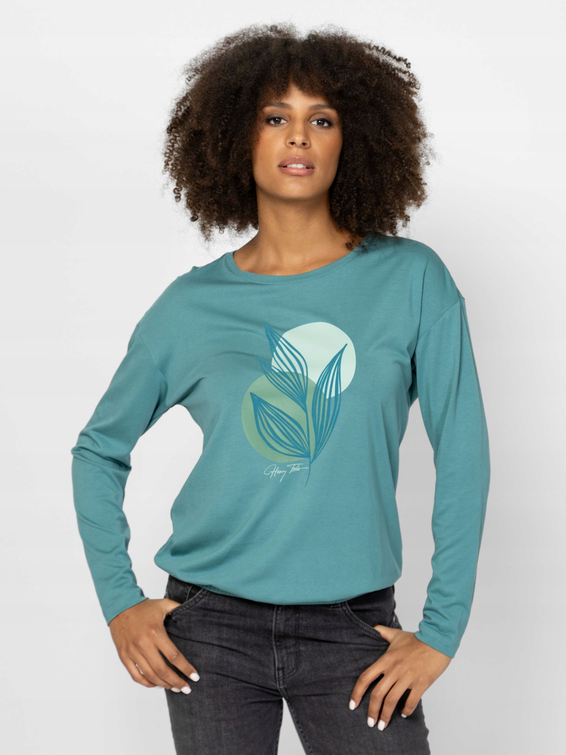 Heavytools Dámská Halenka S Dlouhým Rukávem Capra Oil Tyrkysová Xs