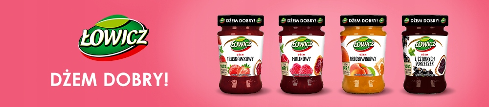 Dżem Łowicz truskawkowy minimum cukrów 280g Marka Łowicz