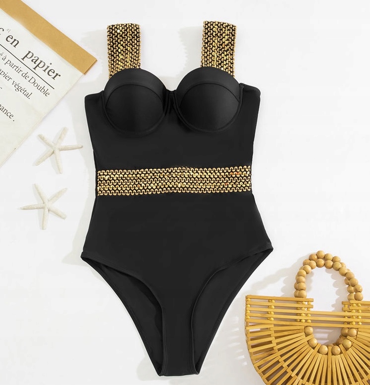 Strój kąpielowy jednoczęściowy PUSH-UP L (S135) Rozmiar L