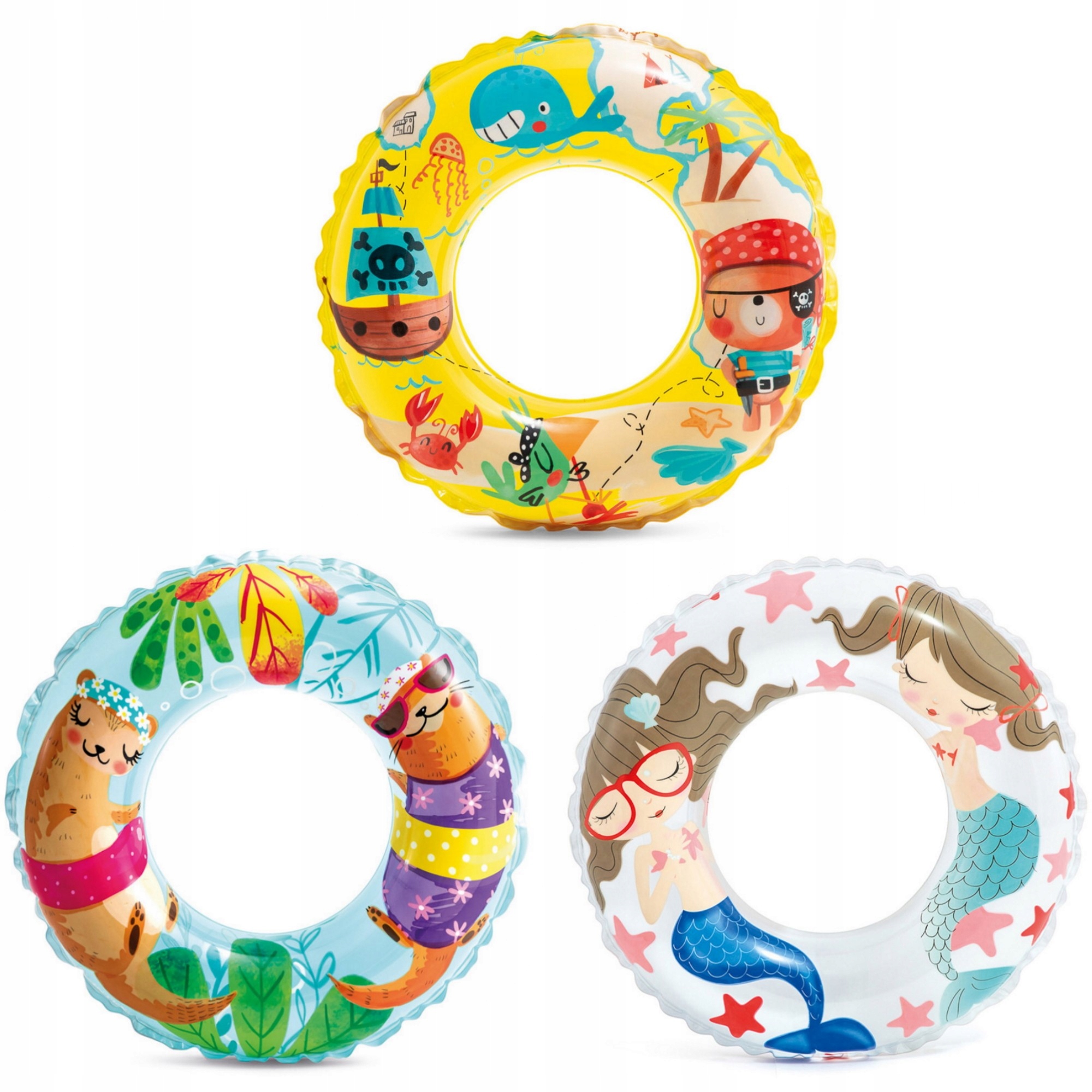 DMUCHANE KOŁO DO PŁYWANIA PIRAT STATEK INTEX 61 CM Marka Intex