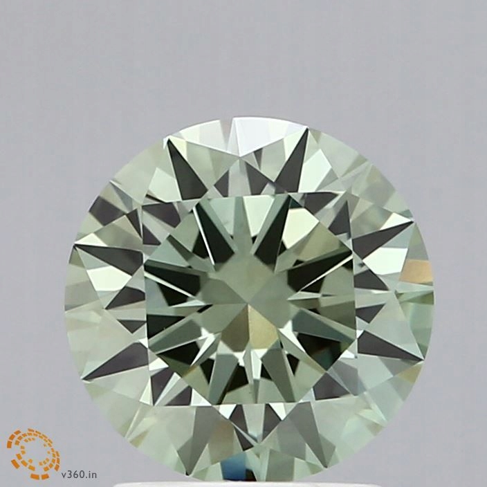 Diament laboratoryjny kolorowy 2.0ct ROUND Fancy Vivid Green VVS2 (IGI)