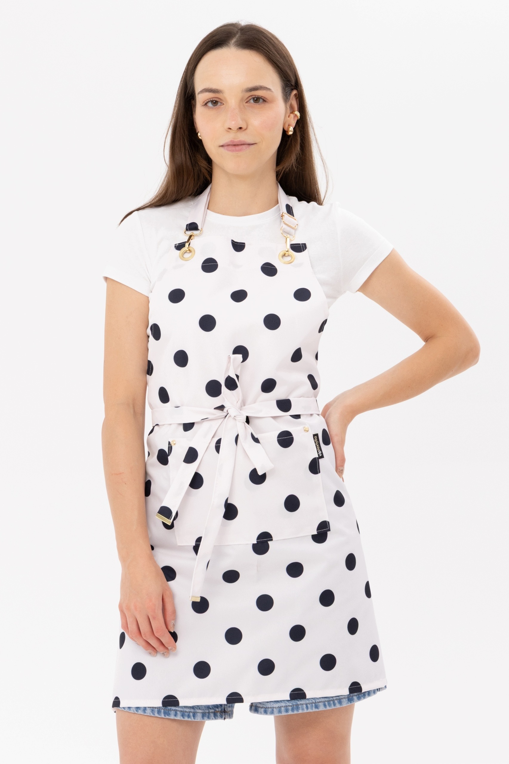 Kosmetická zástěra Voděodolná Dámská Salon Grochy Polka dots Dárek