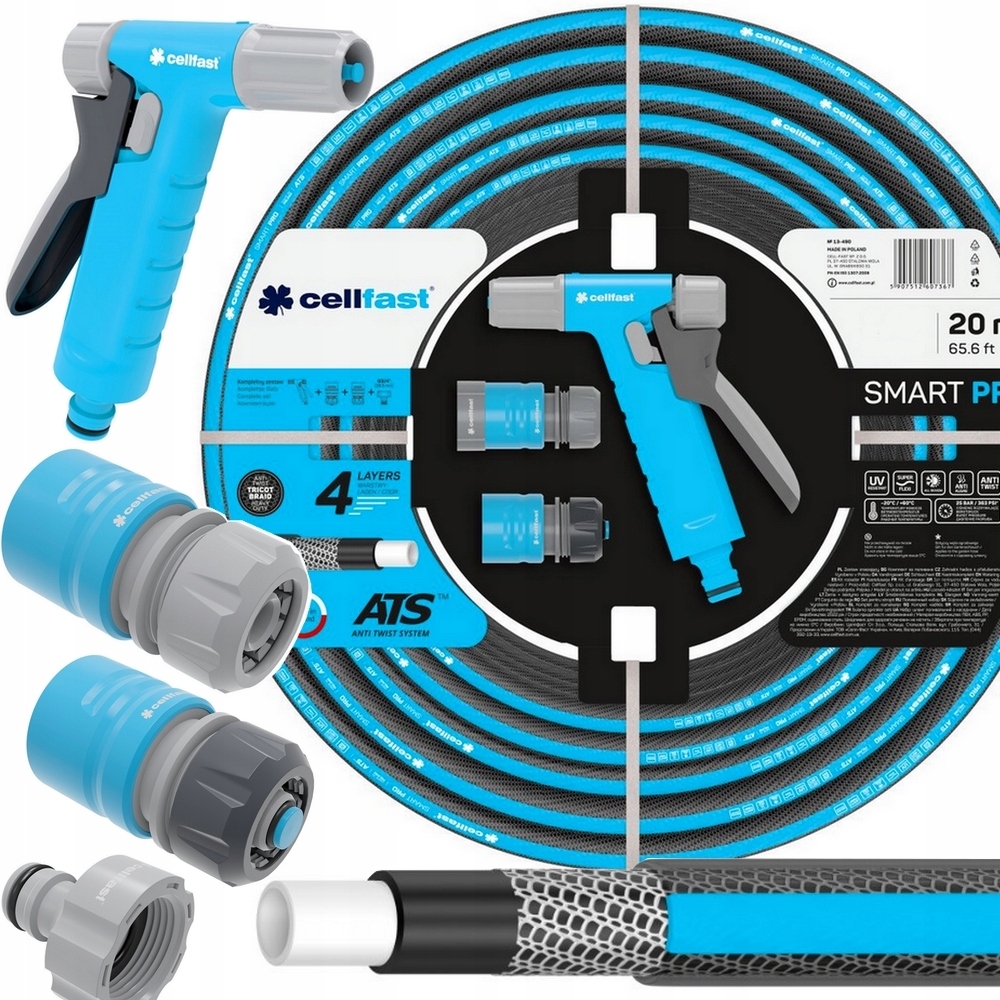 

Zestaw Zraszający Smart Pro Ats Wąż 3/4'' 20m 4-w