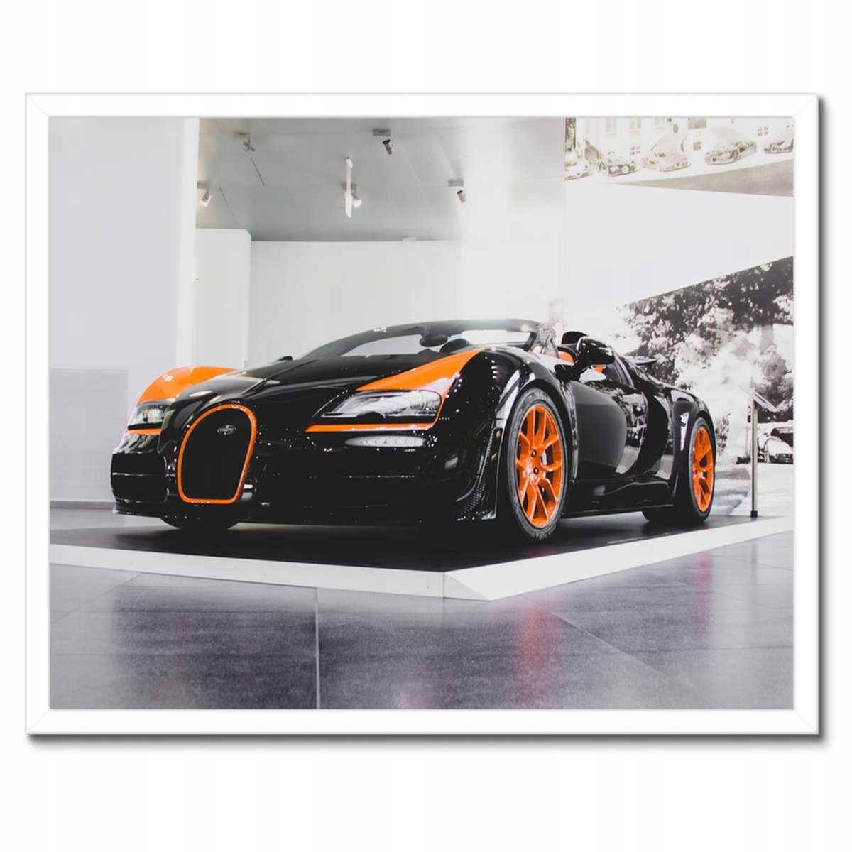 Plakáty v rámu 50x40 Bugatti Auto