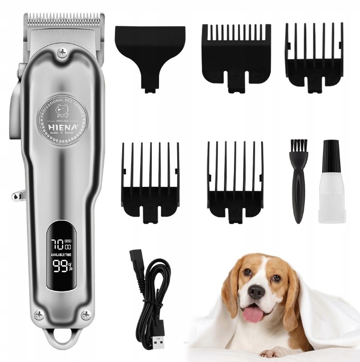 Levně Profesionální stroj na stříhání psů Tichý zastřihovač pro psa Sada dárek