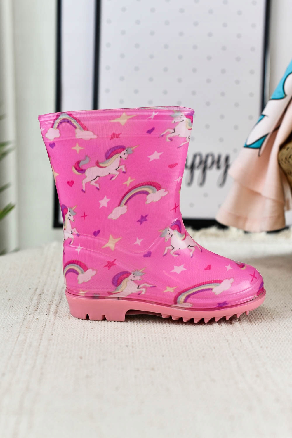 Kalosze dziecięce Jednorożce różowe (26) Marka Inna marka