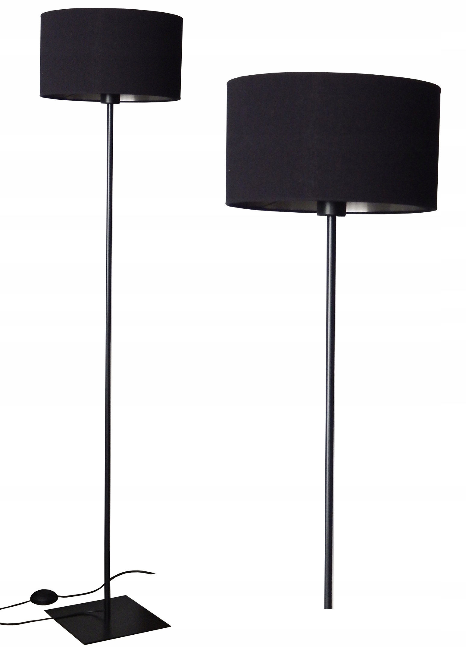 Stojací Lampa 066-ST Led Stínidlo Velur E27 Obývací Pokoj Spací Hotel