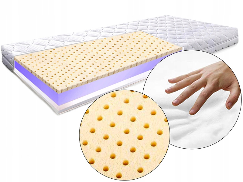 90x180 detský matrac s pamäťovou vrstvou latexu H3 11 cm