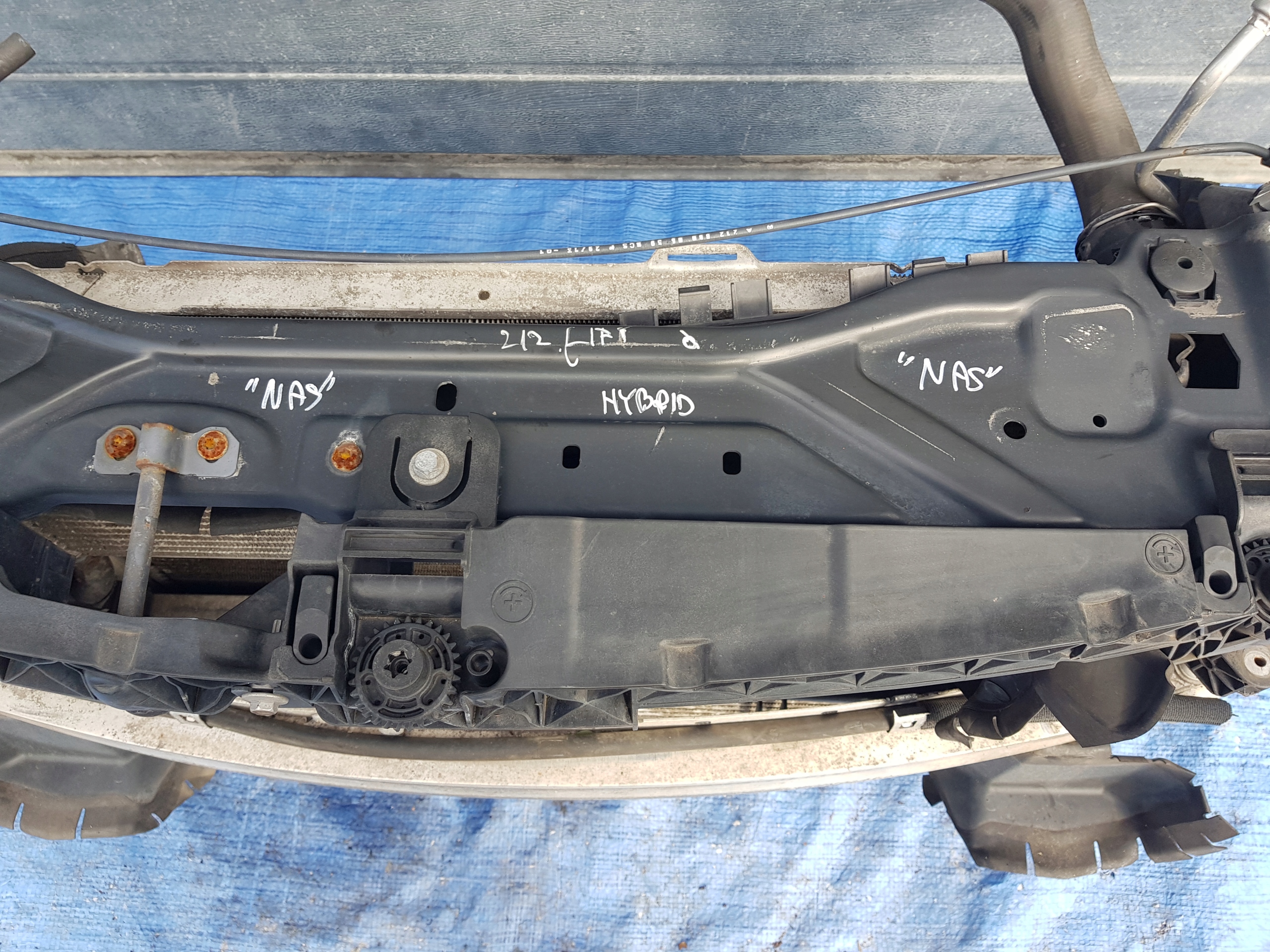 support panel for radiators radiator MERCEDES W212 LIFT 651 2.2 CDI HYBRYDA